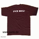 WIZO: Fich Dick T-Shirt, schwarz