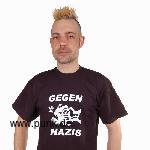 Sexypunk: Gegen Nazis-T-Shirt, schwarz